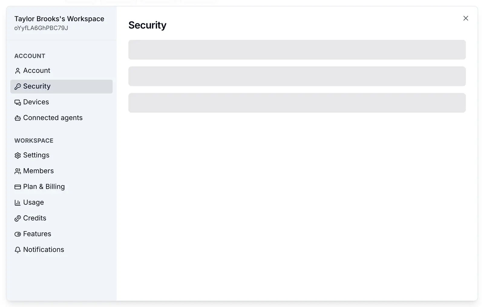 The Security screen: Password with Current password, New password and Change password, the Phone number section with Add phone number, and Two-step sign-in with Set up beside Authenticator app and Turn on beside Text message